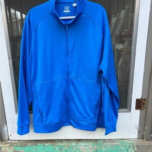 Cutter & Buck Men's Vibrant Blue Performance Jacket